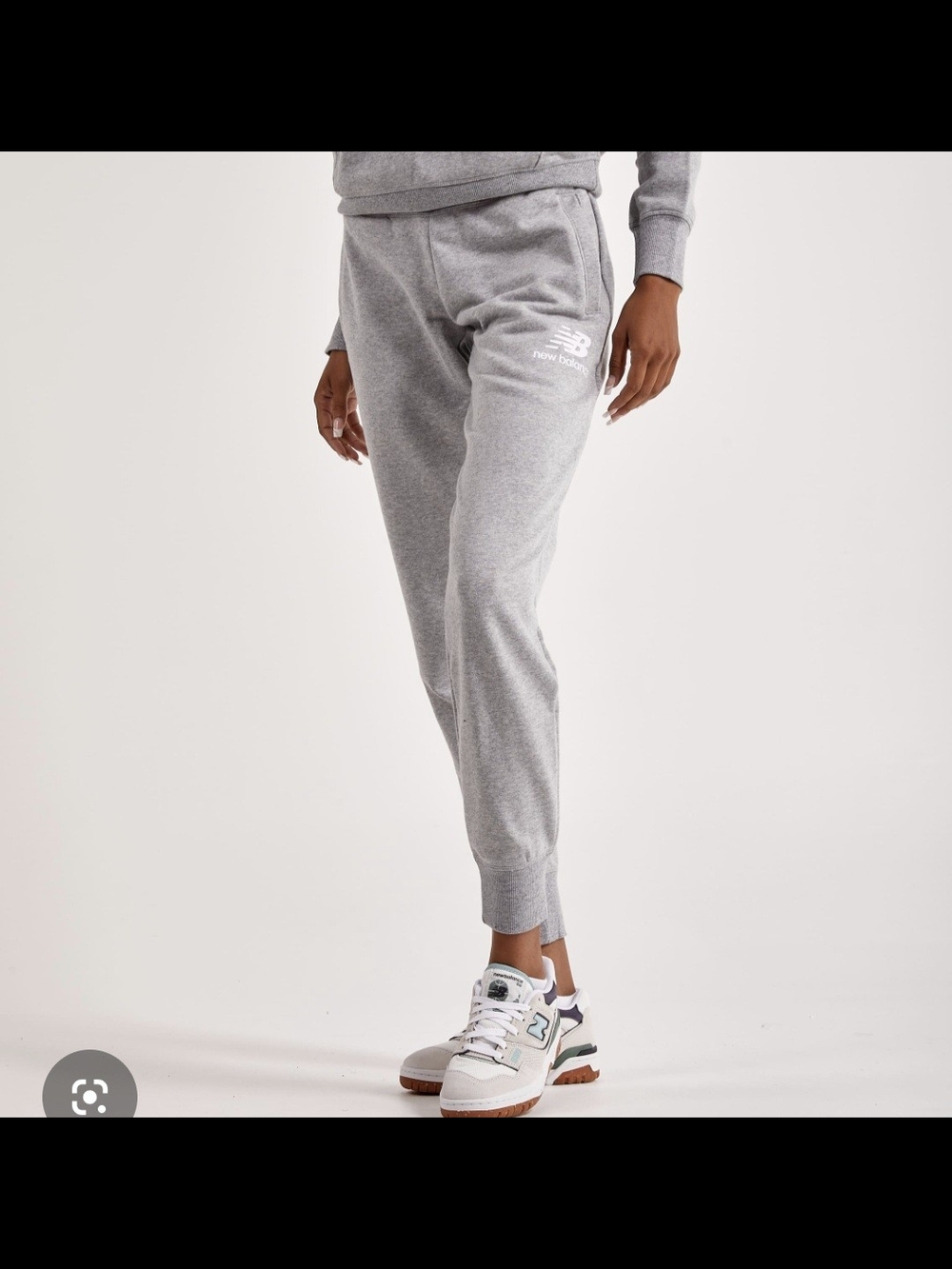 New Balance Light Gray Fleece Joggers
